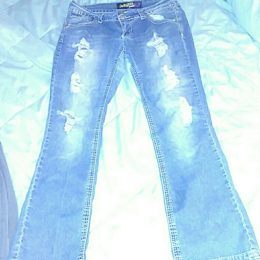 Angels ripped jeans